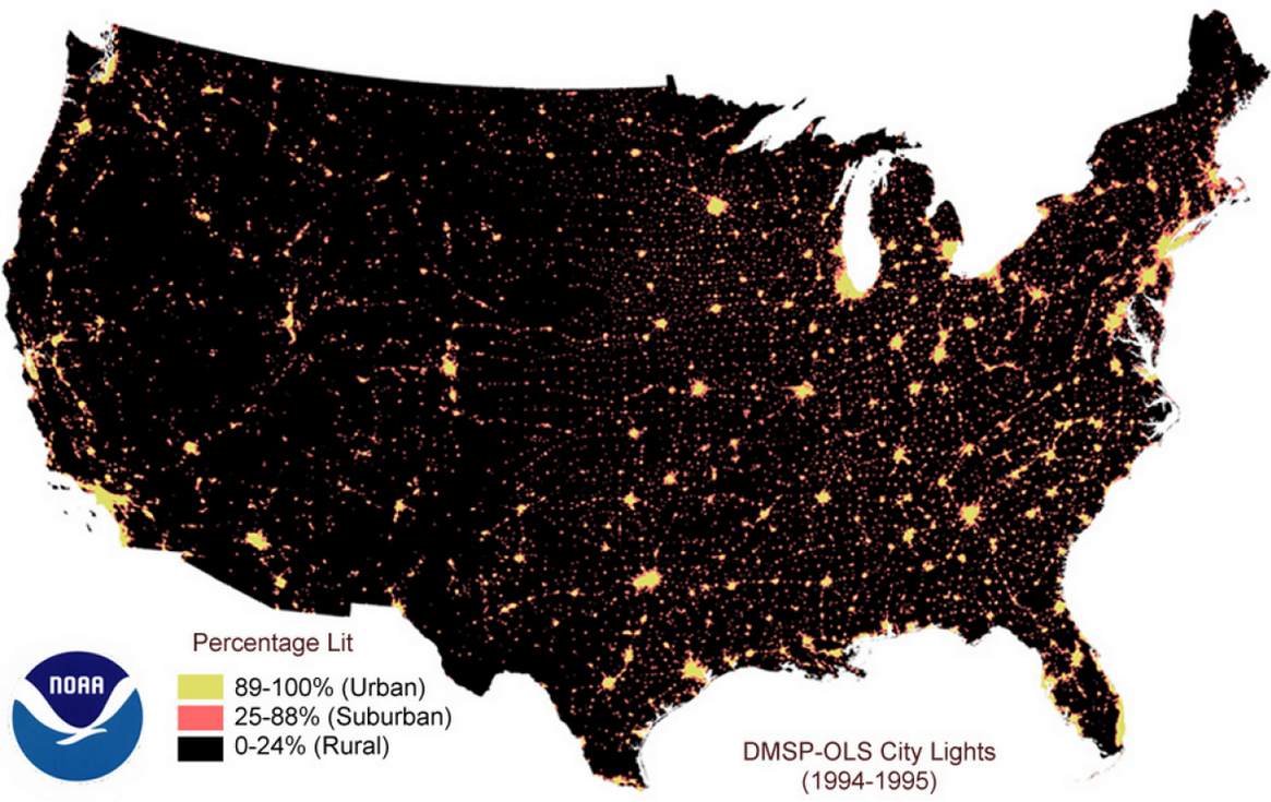 United States City Lights 3792